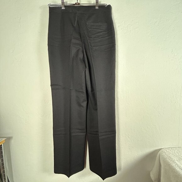 Pendleton Women’s Black Virgin Wool Dress Pants 6 Wide-Leg Flat Front Classic - Picture 2 of 12